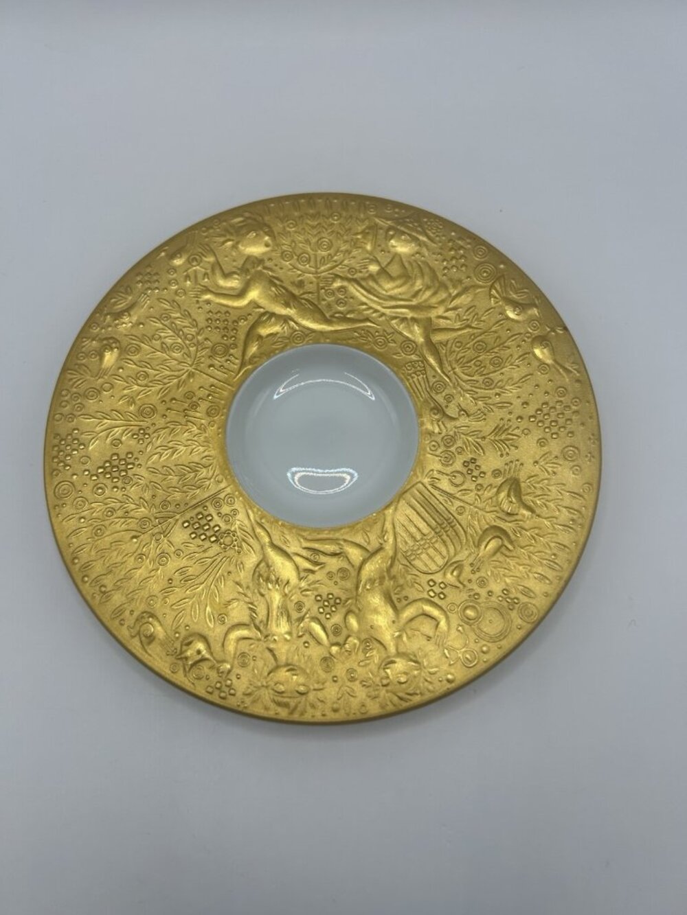 Rosenthal Magic Flute 24k Gold Demitasse Cream W/ Under Plate Bjorn Wiinblad - Picture 3 of 16